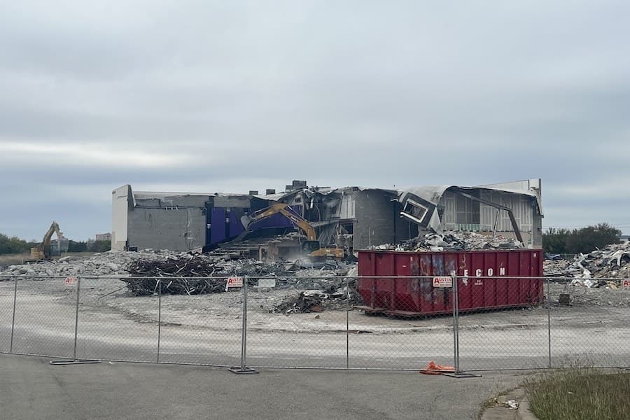 Demolition underway on Starplex movie theater to make way for multifamily project in San Marcos