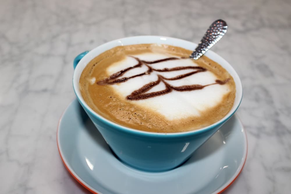 Dark chocolate coconut latte.