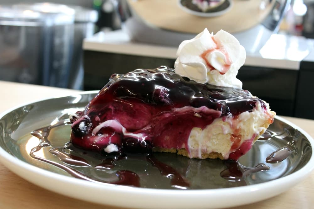 Kona’s blueberry cream cheese pie.