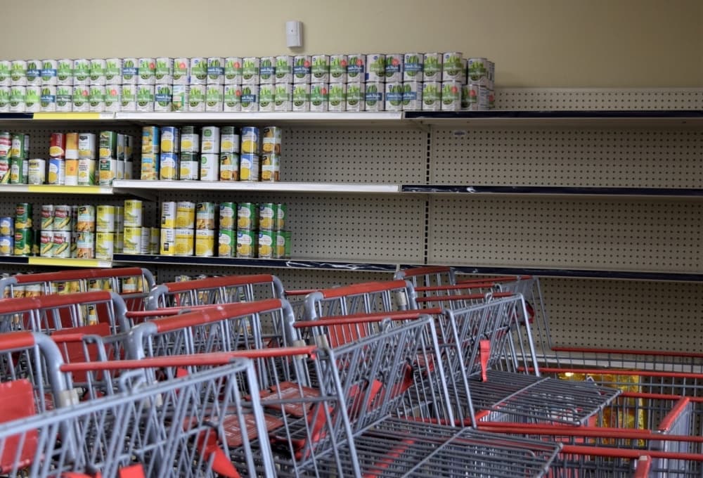 The Frisco Family Services Market is experiencing bare shelves, even as inflations drives up local needs. (Courtesy Frisco Family Services)