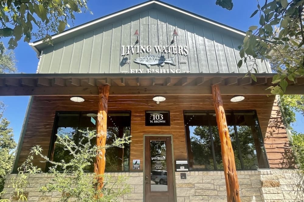 exterior of fly fishing shop