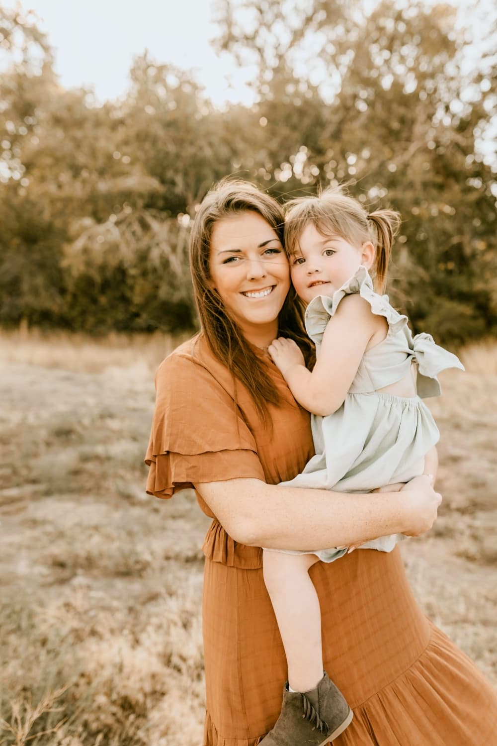 woman with daughter