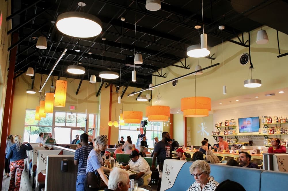 The restaurant can accommodate 115 guests inside and 34 additional guests on the patio. (Shelbie Hamilton/Community Impact)