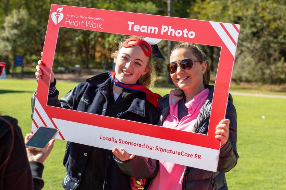 An expo at the event included selfie stations and other activities for adults and children. (Courtesy The American Heart Association)
