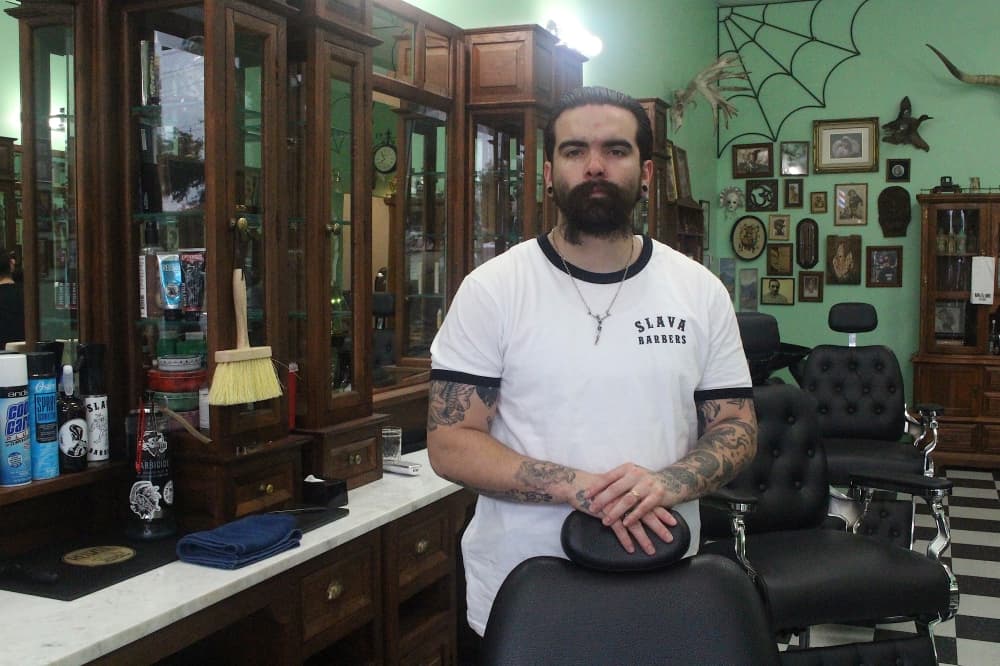 Slava Barbershop now offering Georgetown classic men's cuts with cocktails