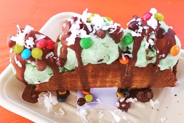 Taco Sweets serves a variety of ice cream taco combinations. (Courtesy Taco Sweets)