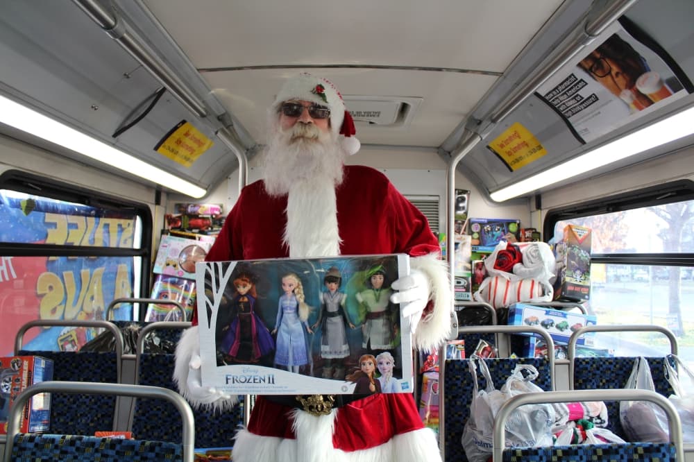 Dallas Area Rapid Transit's Stuff a Bus holiday drive accepting donations