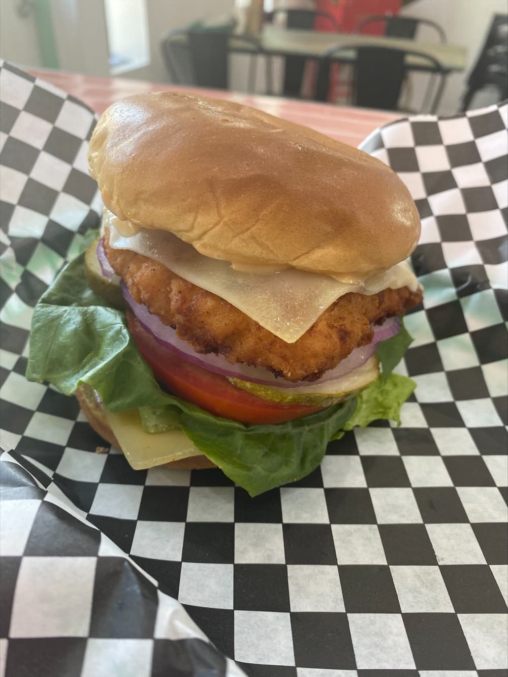 Customers can ask for gourmet toppings on the Chicken Sandwich ($8.50). (Courtesy of Magnolia Eats & Treats)