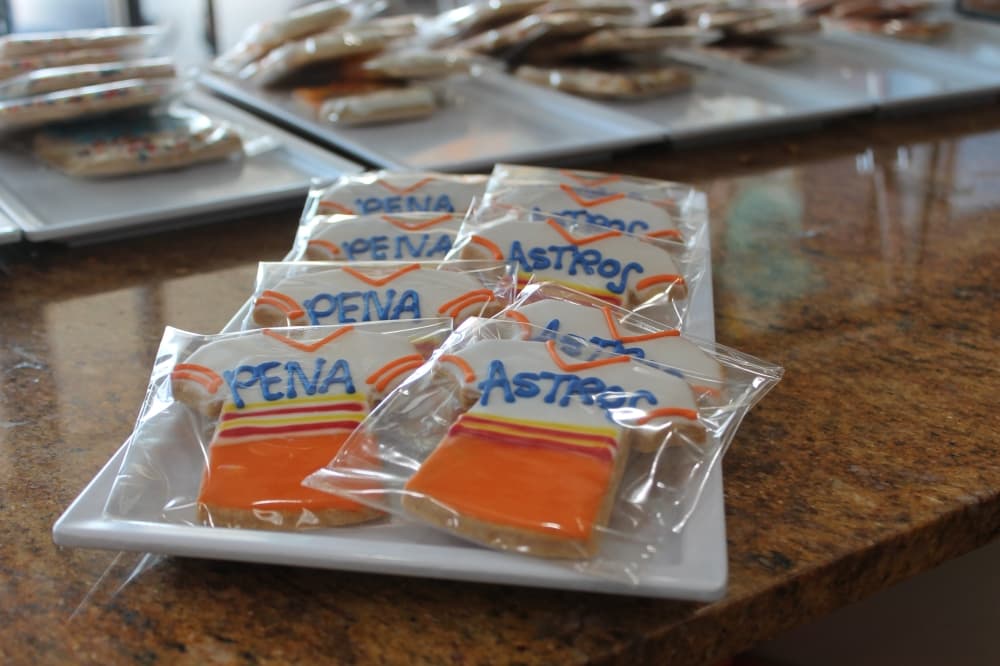 The shop also sells decorated cutout cookies, frosted in-house. 
