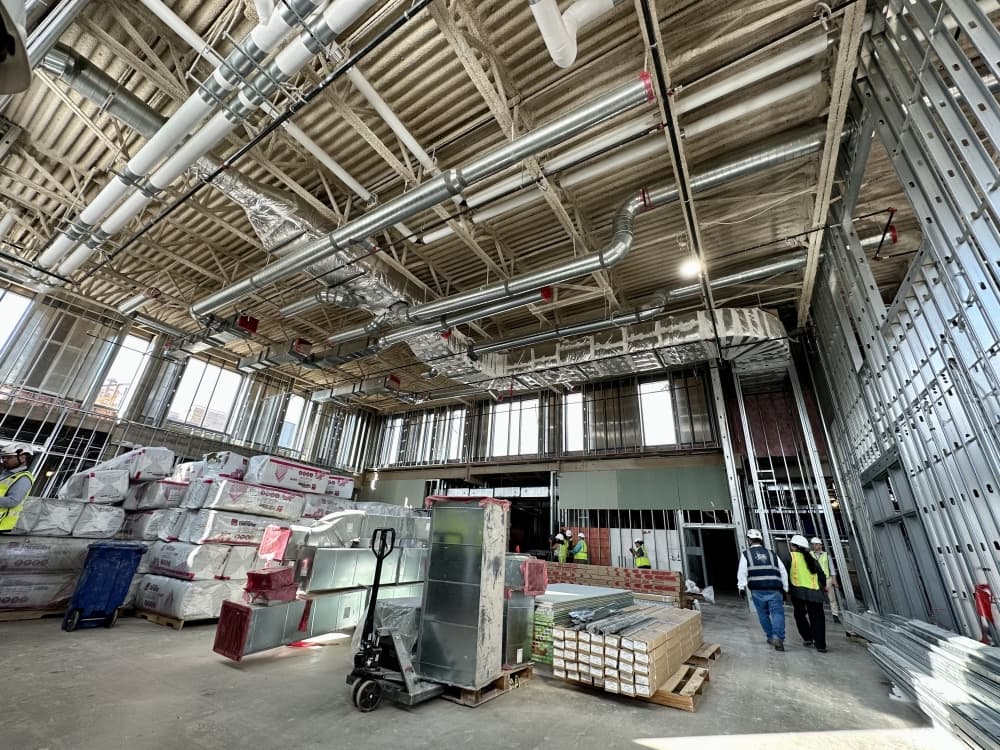 A look inside the building
