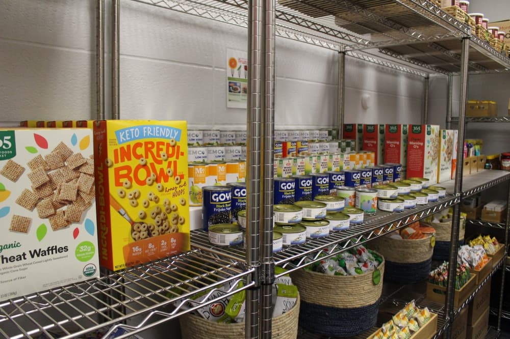 The food pantry has items ranging from refrigerated foods to shelf foods and personal hygiene products. (Peyton MacKenzie/Communtiy Impact)