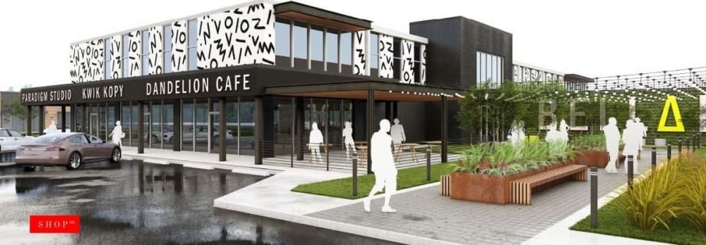 Lindsey McKean, a commercial broker with Shop Companies, said interest in the open spaces at the site has been “astronomical” since the renovations were announced. (Rendering courtesy Boucher Design Group)