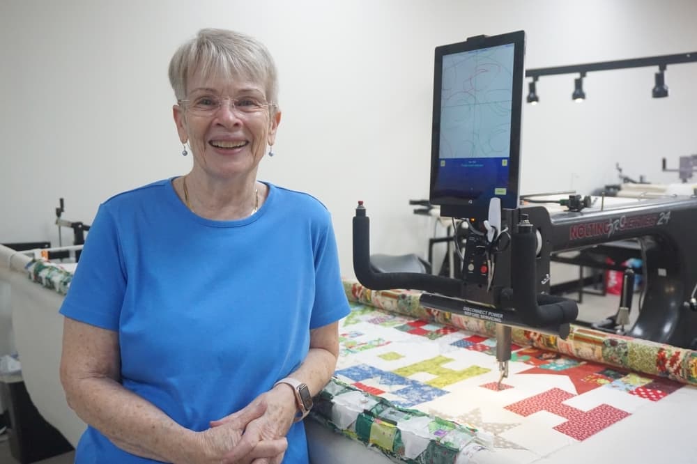 Trish Lopes opened Bobbins & Threads to provide crafters a space to work and get the supplies they need within their neighborhood. (Mikah Boyd/Community Impact)