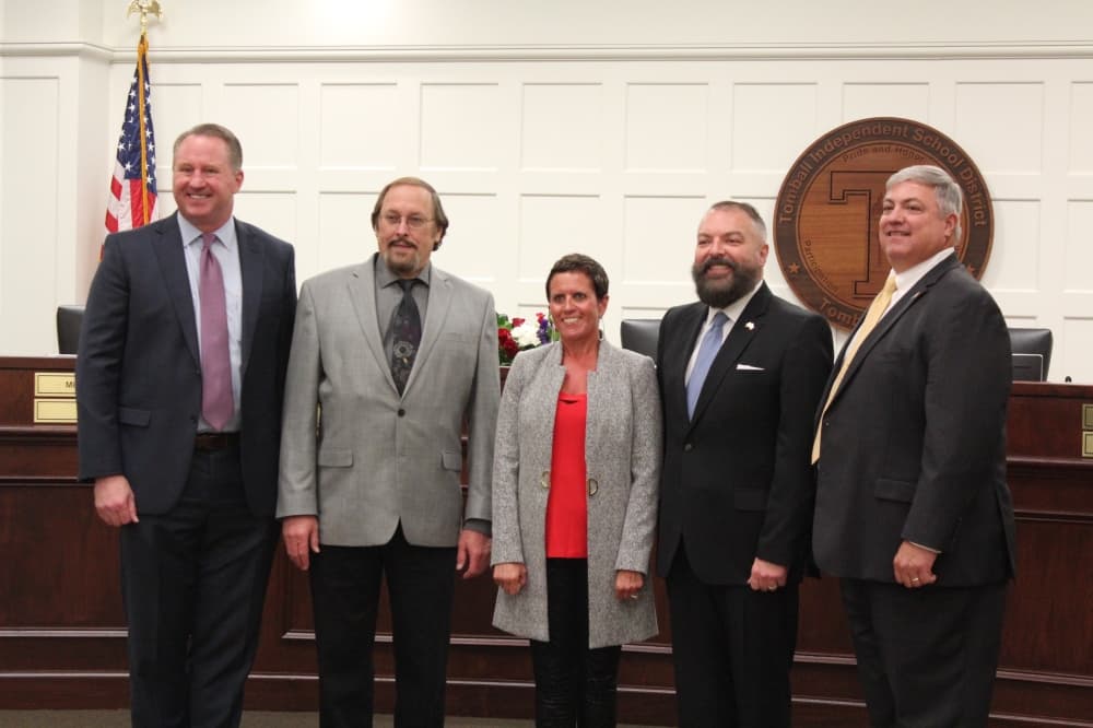 Tomball ISD swears in new Trustee Tina Salem, incumbents