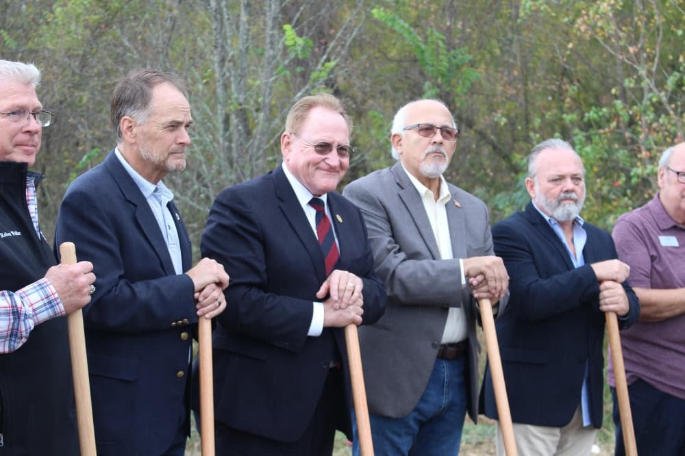City, county leaders break ground for David Memorial Drive extension
