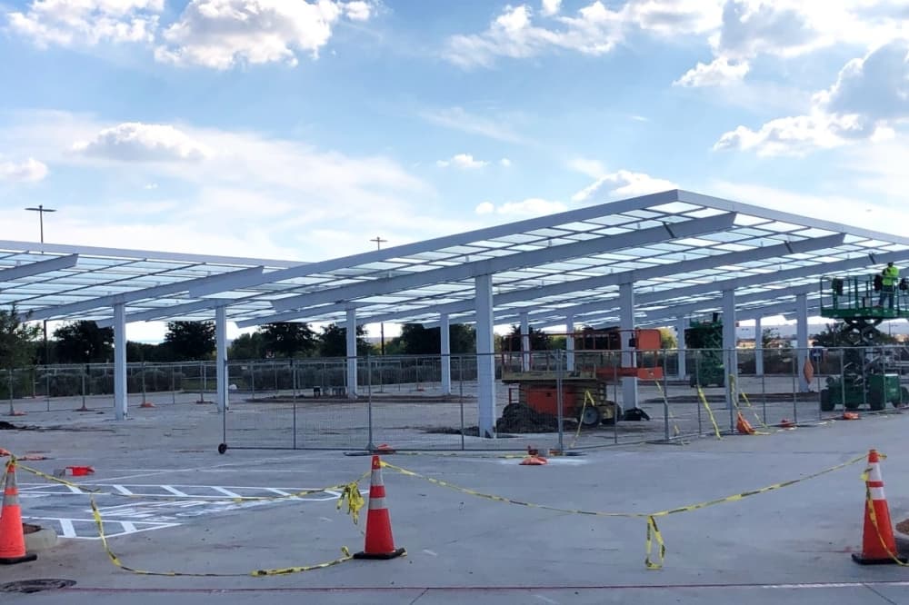 Tanger Outlets solar panel installation nears completion in Fort Worth