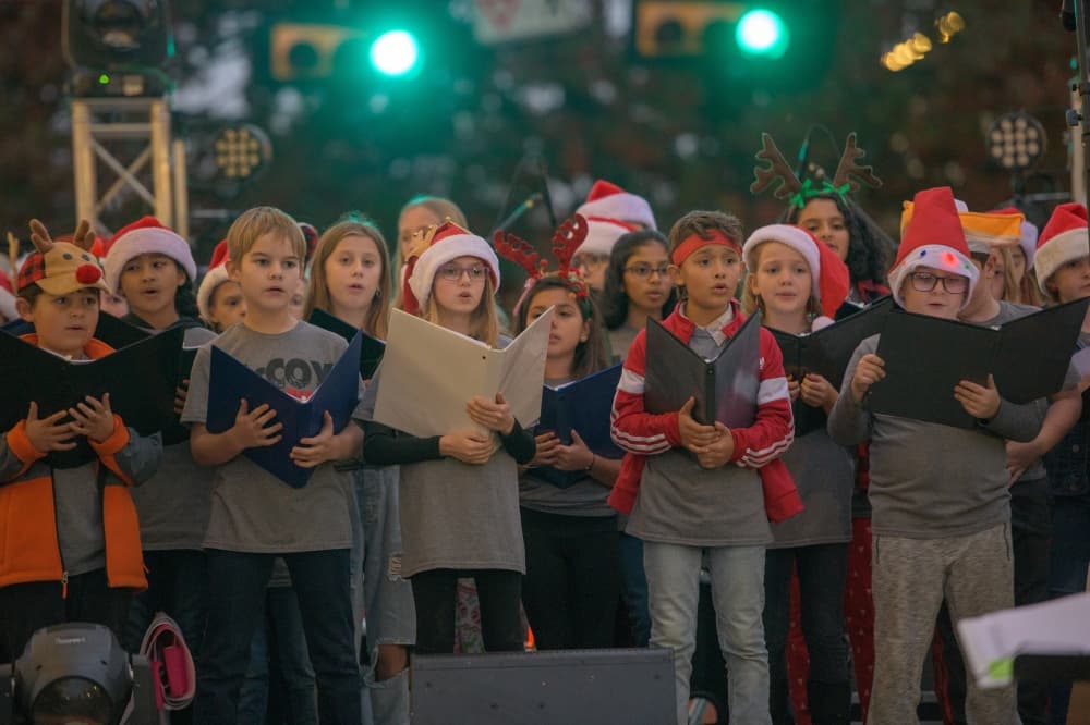 Students performed a concert during the Georgetown Christmas Stroll Dec. 2-3. (Courtesy of Michael Barker Photography)