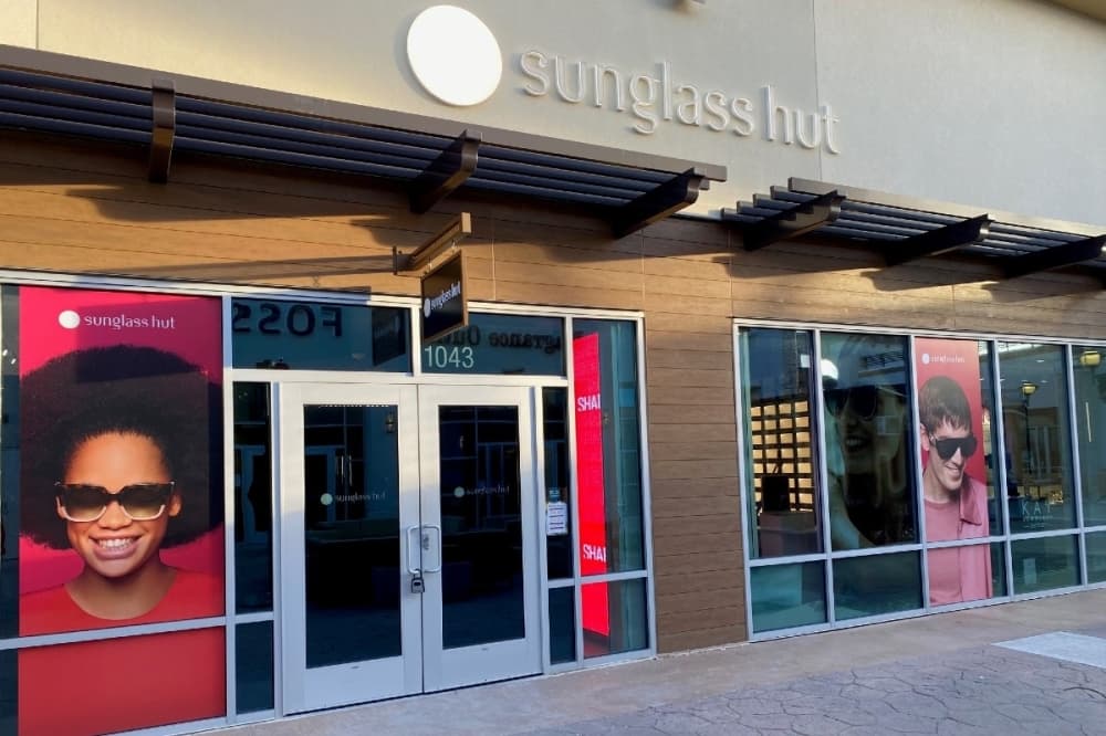 Sunglass Hut offering designer glasses at Tanger Outlets in Fort Worth
