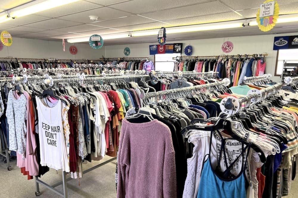 The nonprofit offers clothing, shoes and accessories for those in Leander ISD. (Zacharia Washington/Community Impact) 