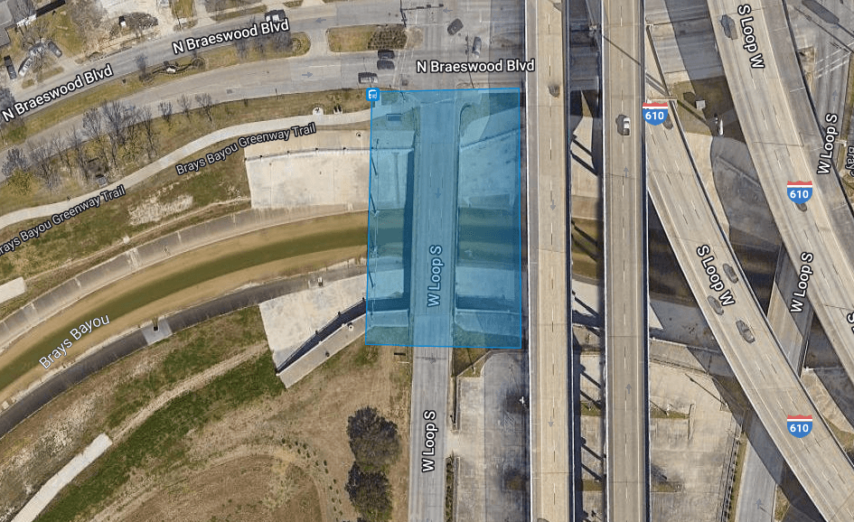 Construction on new Loop 610 feeder road bridge over Brays Bayou to start in early January