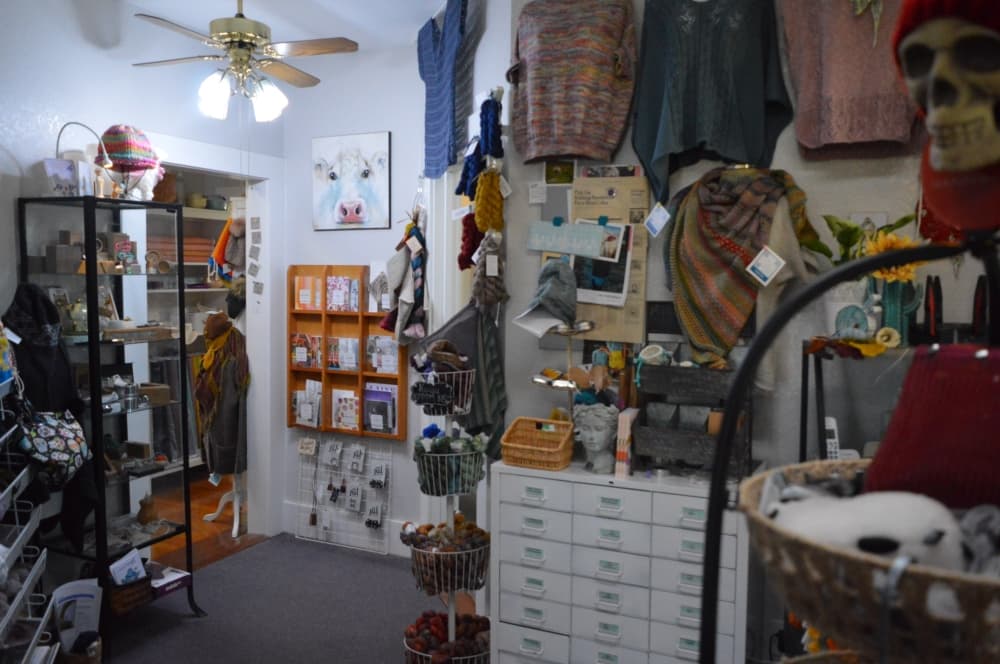 The shop also sells patterns, books and magazines, kits, needles, notions, bags, and sewing knickknacks. (Hunter Terrell/Community Impact)