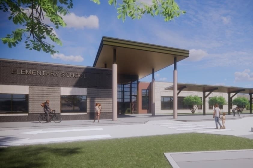 Rendering of McKinney ISD new building