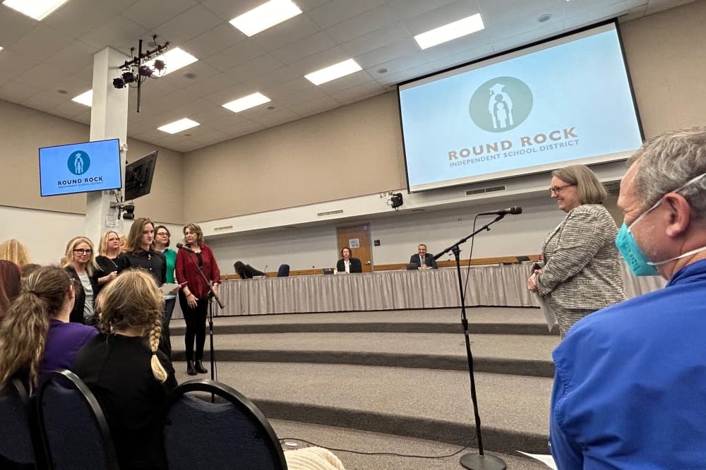 Place 5 Trustee Amy Weir. (Brooke Sjoberg/Community Impact)