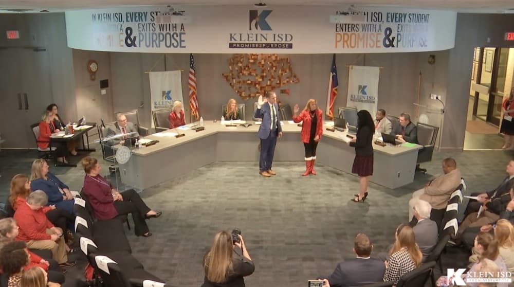 Klein ISD canvases Nov. 8 election results, appoints board officers