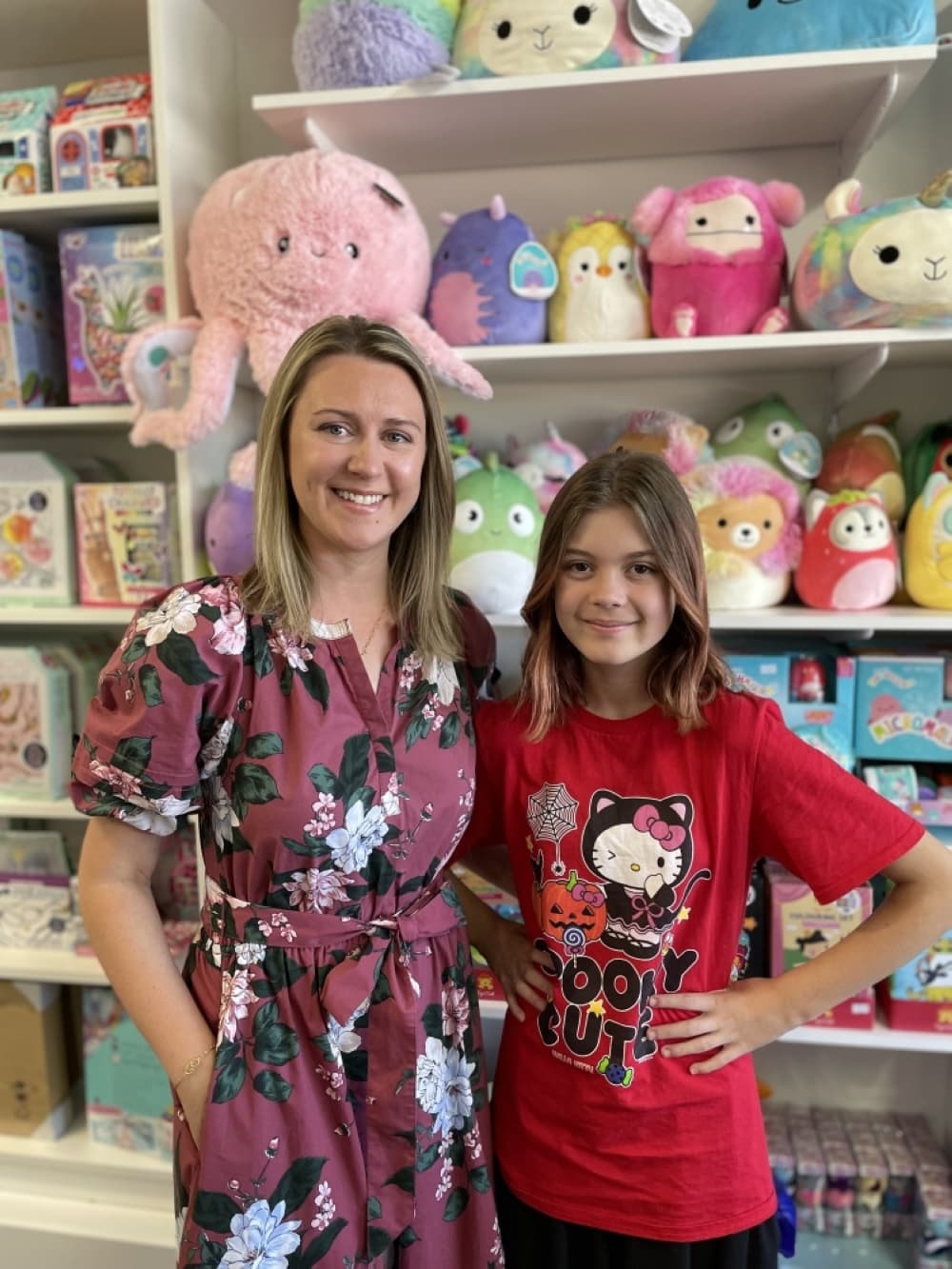 Angelika McNaught and her daughter Lanie operate Treasure Box in Frisco. (Karen Harrington / Community Impact)