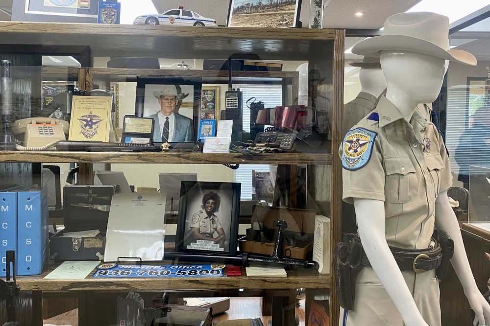 Memorabilia is on display throughout the new museum commemorating 185 years of the sheriff's office. (Cassandra Jenkins/Community Impact)