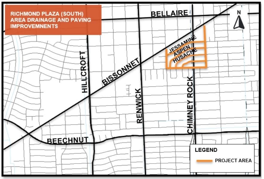 Houston approves $19 M contract for Richmond Plaza paving, drainage project