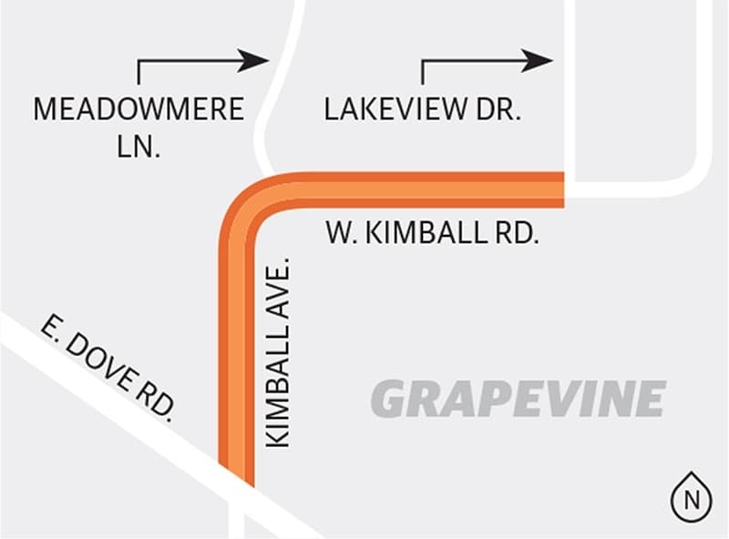 Kimball Road paving project wrapping up in Grapevine