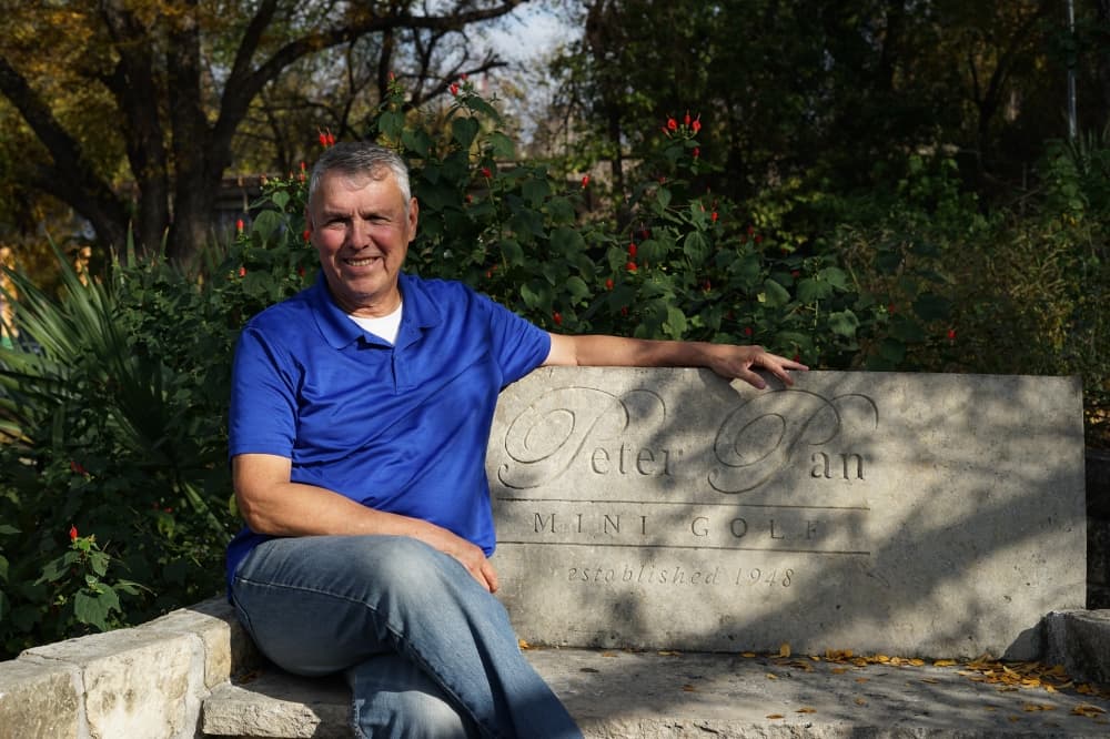 Julio Massad has began managing Peter Pan Mini Golf in 2019, after retiring from a 34-year career in IT and consulting. (Katy McAfee/ Community Impact)
