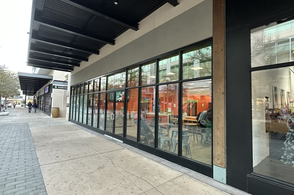 outside of building with glass windows 