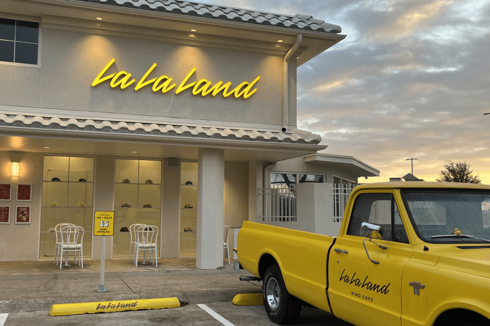 La La Land Kind Cafe offering matcha, coffee in Richardson