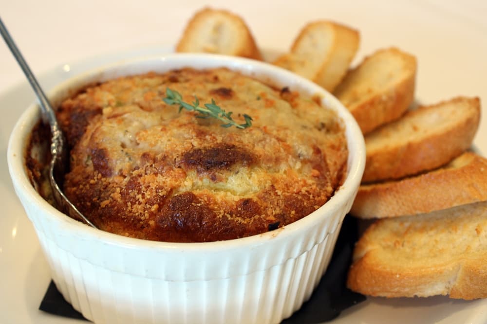 Twice Baked Gruyere Souffle.