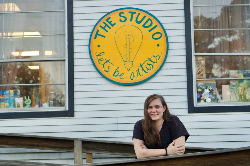 Jessie Stevens owns The Studio. (Cassandra Jenkins/Community Impact)