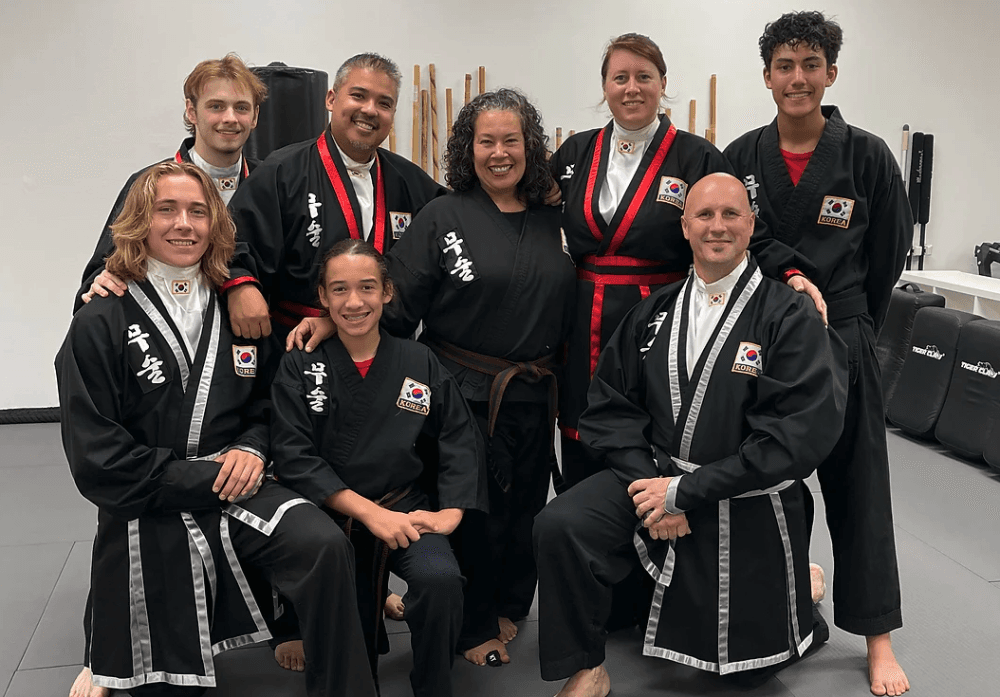 group photo of family taking family class at next gen mu sool