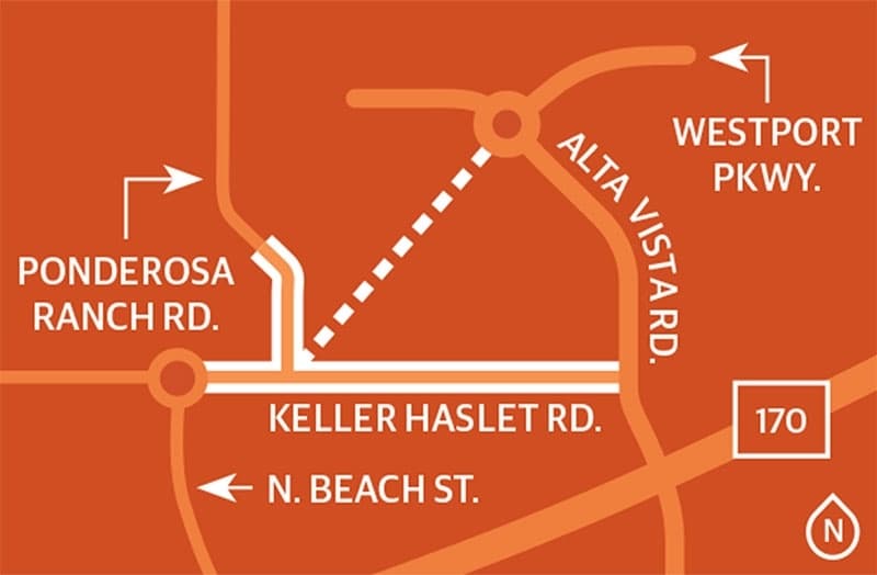 Portions of Keller Haslet Road and Ponderosa Ranch Road will be closed until late February. (Community Impact)