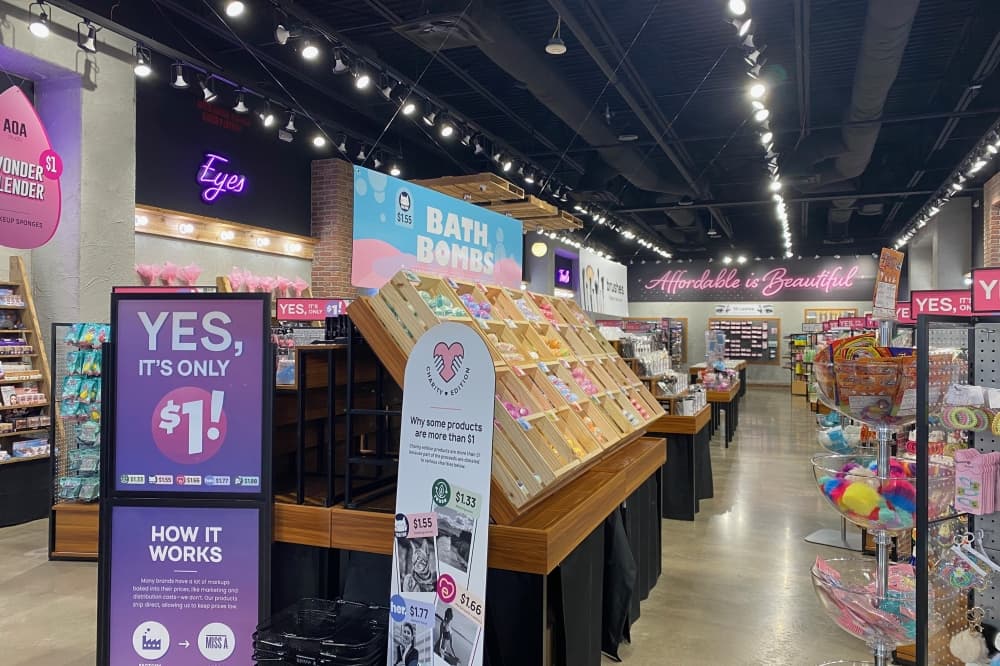 Dollar retail shop Miss A offers affordable beauty products at Lakeline Mall
