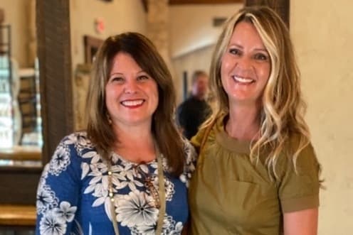Yvonne Bodley (right) began her tenure as executive director Jan. 1, replacing Karen Pitcock (left). (Courtesy Abandoned Animal Rescue)