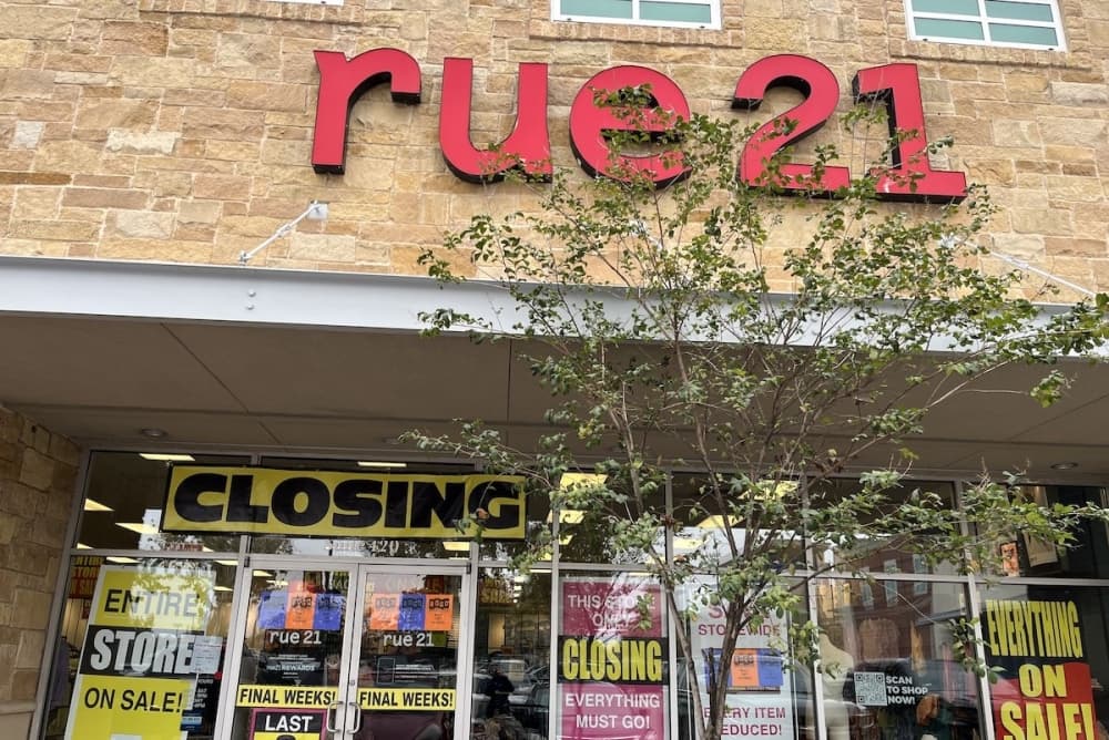 Rue 21 closed Dec. 28.