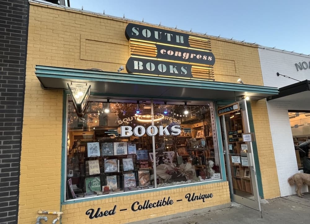 The storefront of South Congress Books
