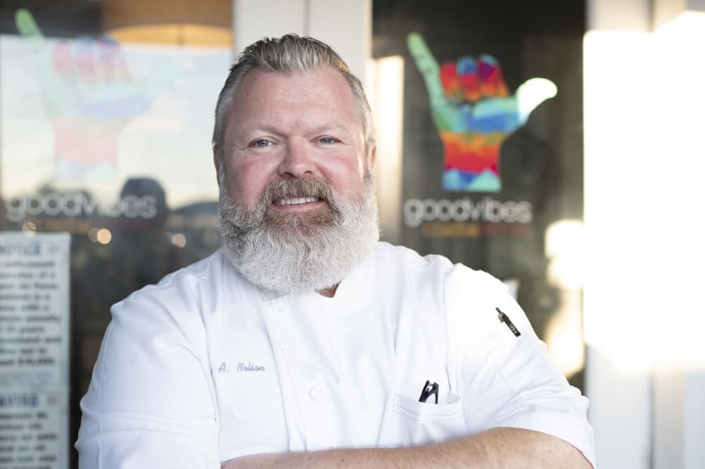 Founder and owner Eric Nelson opened Good Vibes Coastal Kitchen in January 2020. 