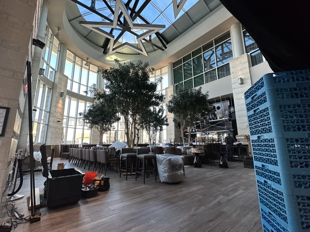 renovations being completed in hotel