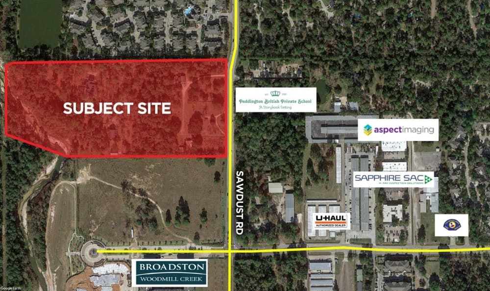 22 acres of land sold near Sawdust Road for future residential development