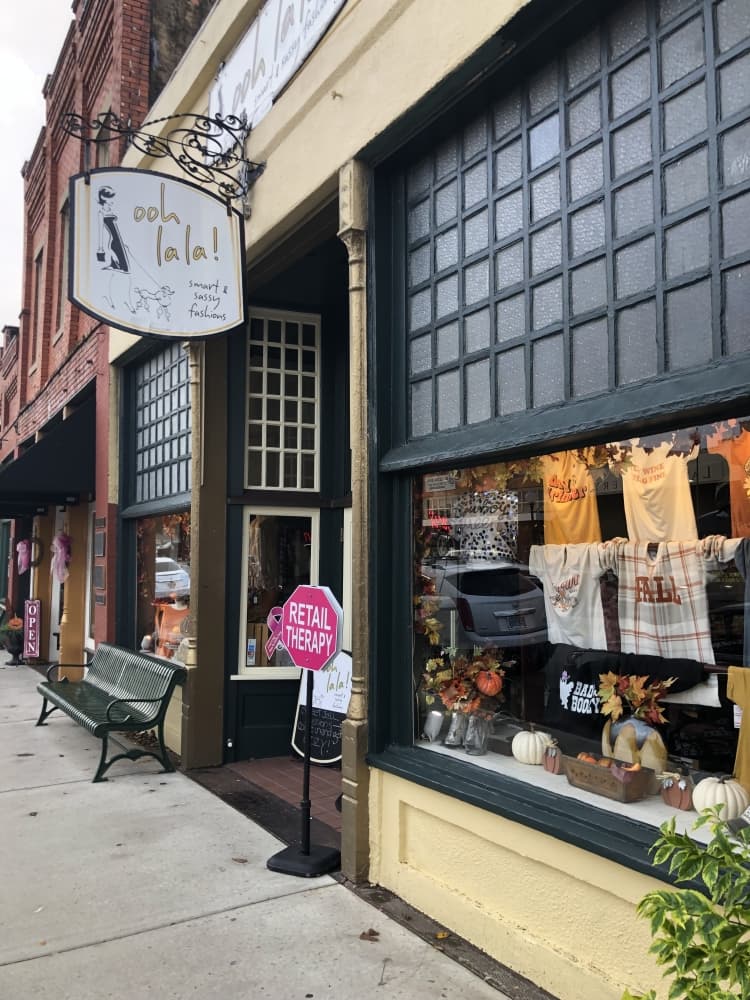 Oh la la! has been in business for 20 years and the location on Main Street in Grapevine. (Cody Thorn/Community Impact)