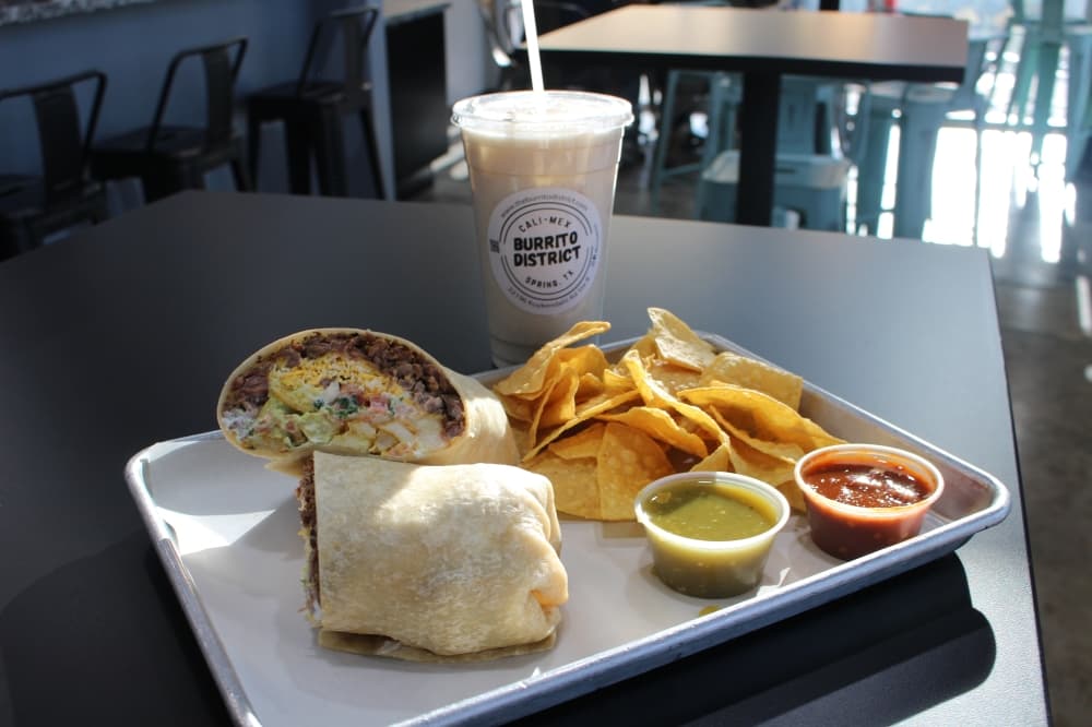 Burrito District features a taste of casual south California Mexican cuisine in Texas