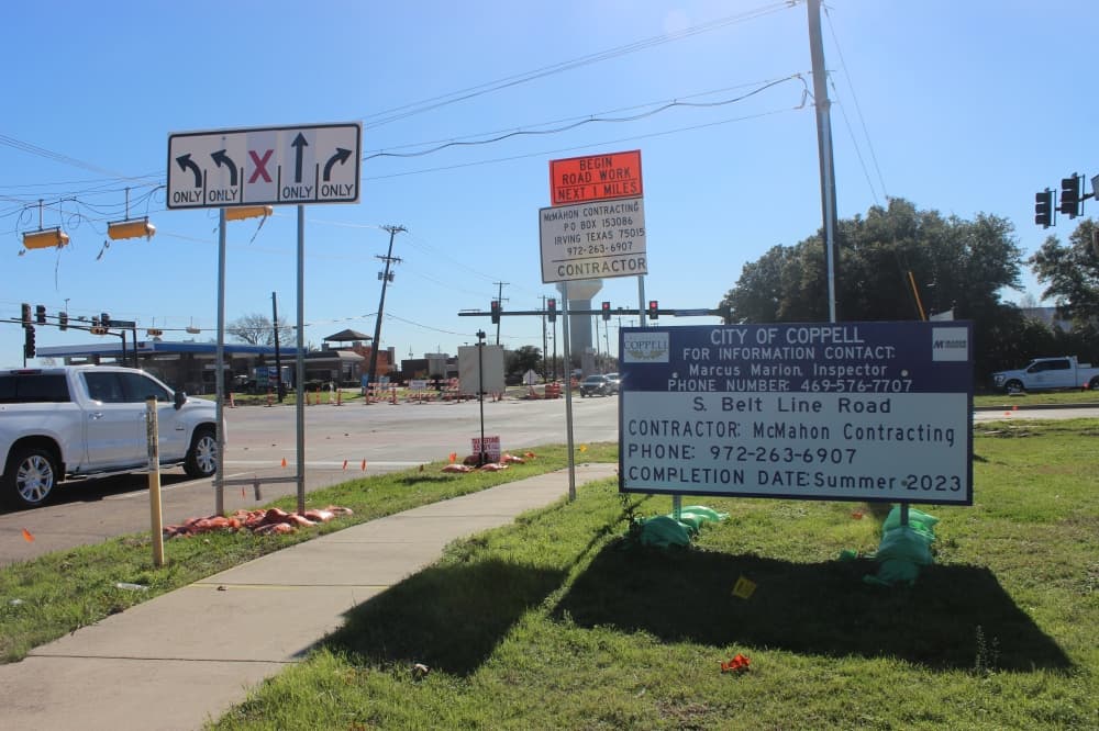 South Belt Line construction hinders local businesses in Coppell