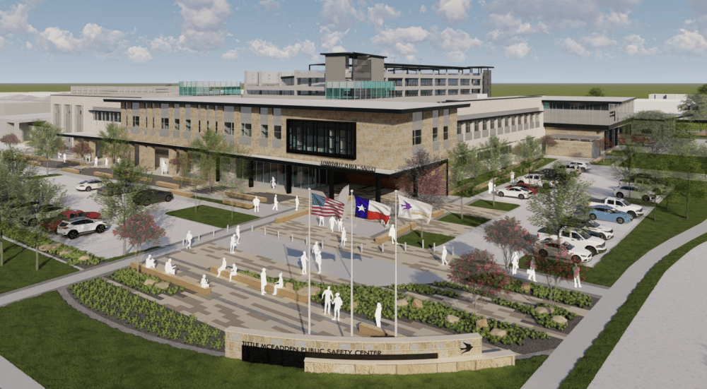 Lewisville’s new public safety center is one step closer to completion